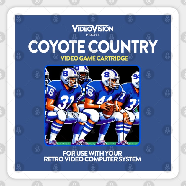 Coyote County 80s Game Sticker by PopCultureShirts